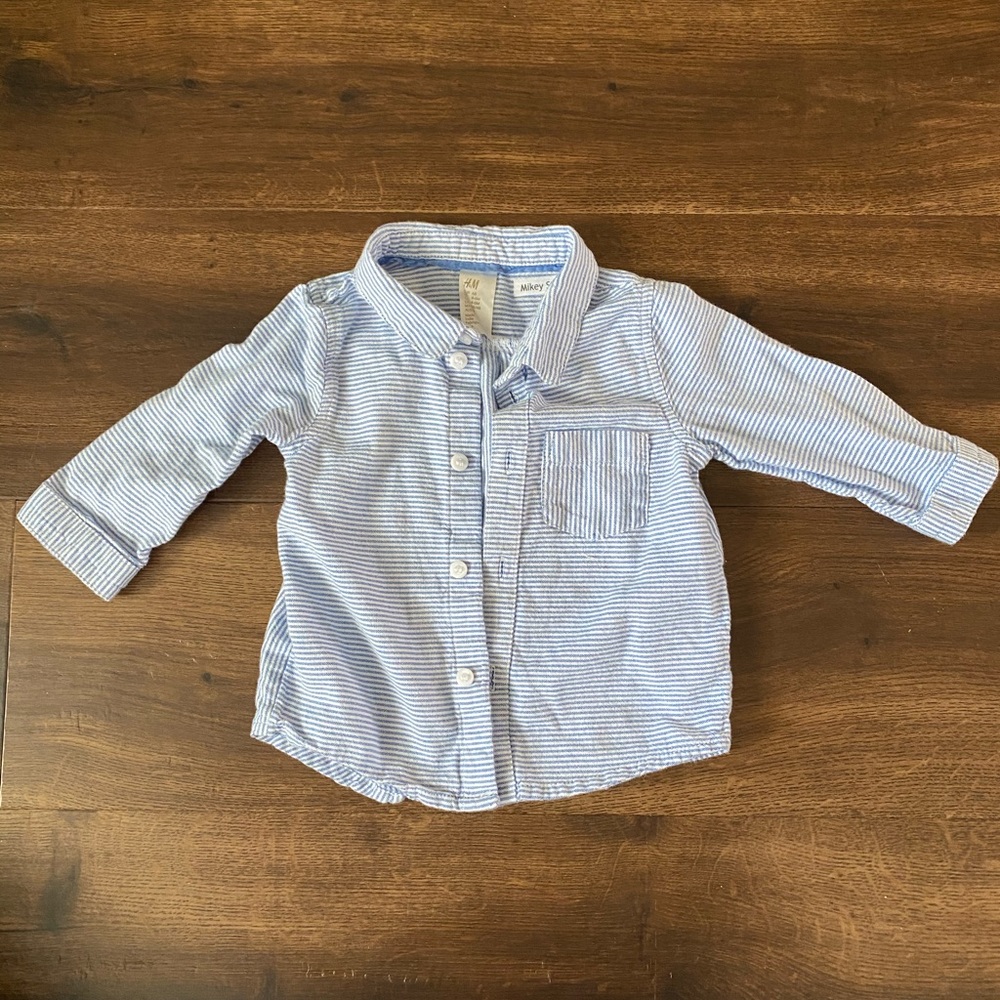 H&M baby boys button down shirt